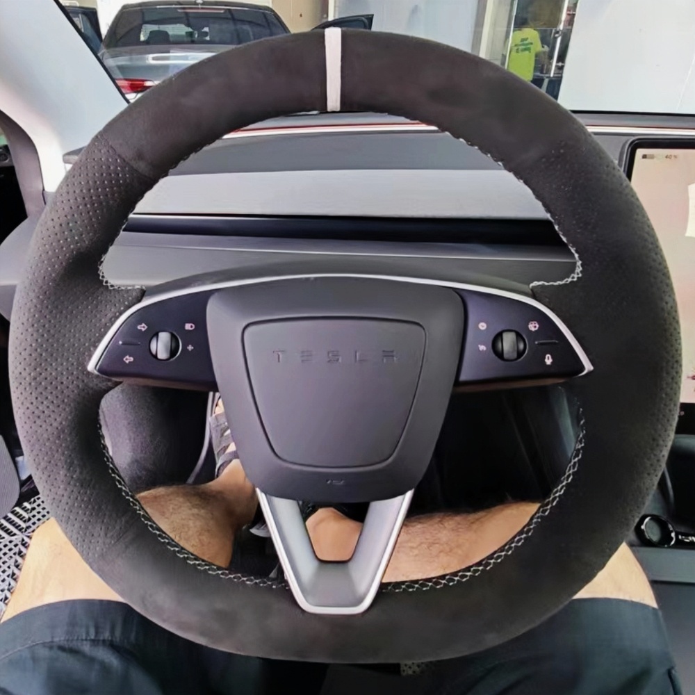 Car Steering Wheel Cover Anti Slip Breathable - Juste de Volant de Voiture Personnalisée,