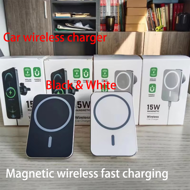 Wireless Car Charger Mount Fast Charging - Chargeur magnétique sans fil de voiture