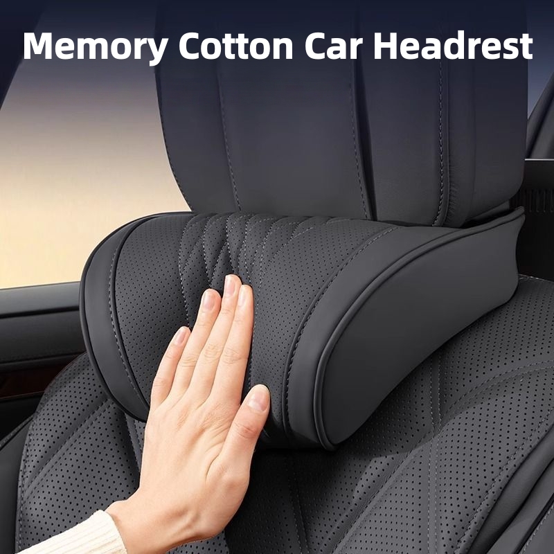 Memory Foam Car Neck Pillow Lumbar Support - Luxueux coussin d'appui-tête de voiture en