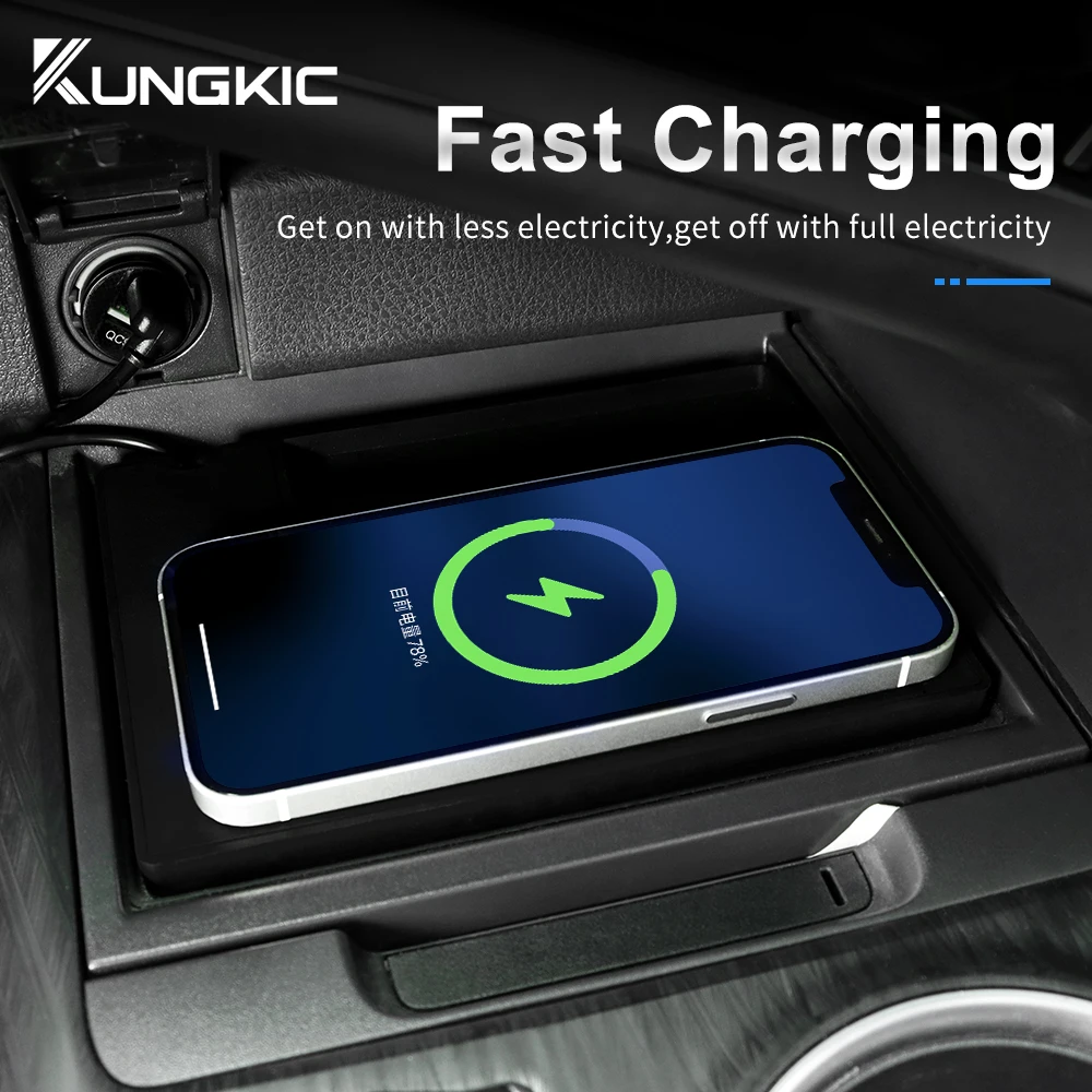 Wireless Car Charger Mount Fast Charging - Pour Toyota Camry 70 XV70 2018