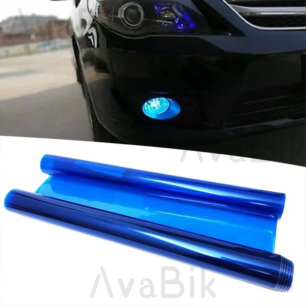 Anti Glare Car Rearview Mirror Film - Film teinté bleu pour phares de