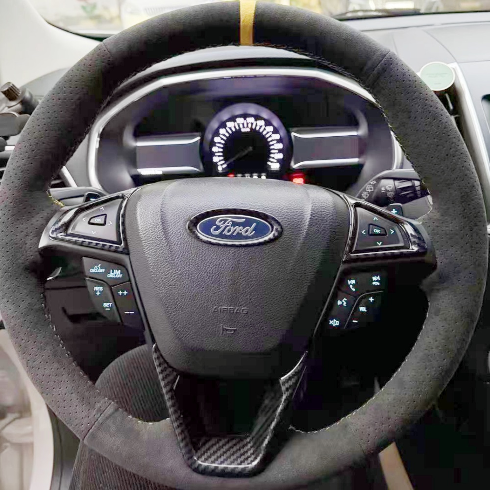 Car Steering Wheel Cover Anti Slip Breathable - Juste de volant de voiture coordonnante