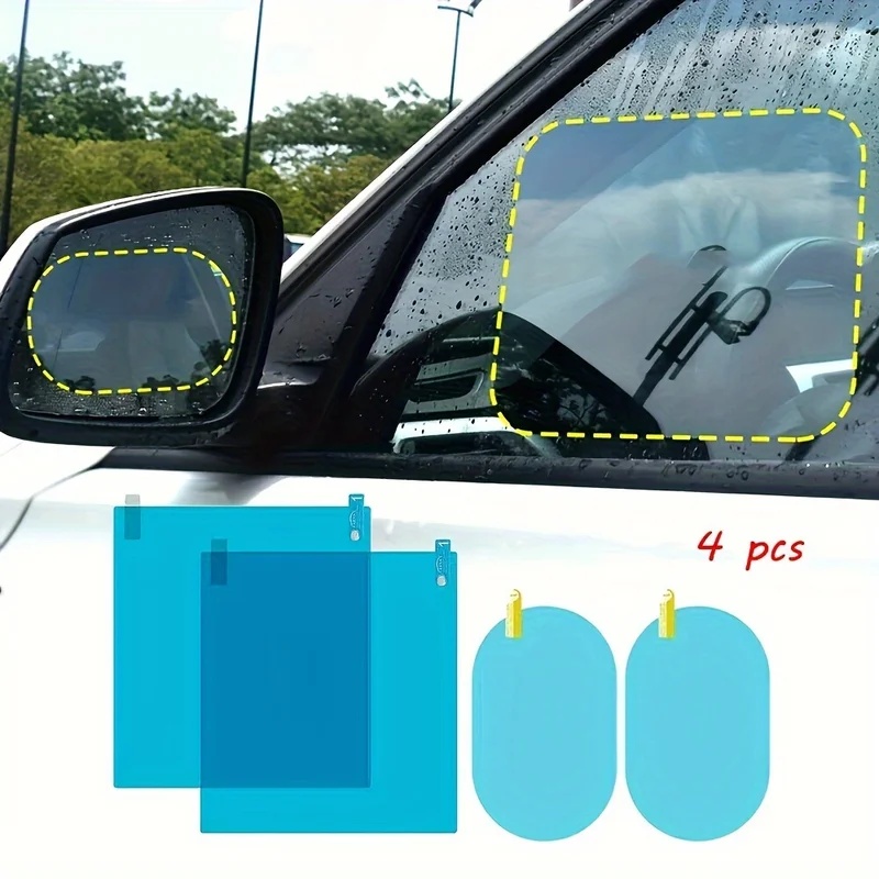 Anti Glare Car Rearview Mirror Film - 4 films de protection pour rétroviseur