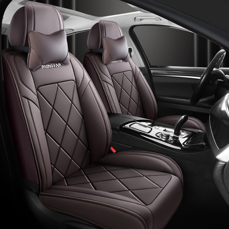 Leather Car Seat Covers Full Set Universal - Housses de siège de voiture universelles