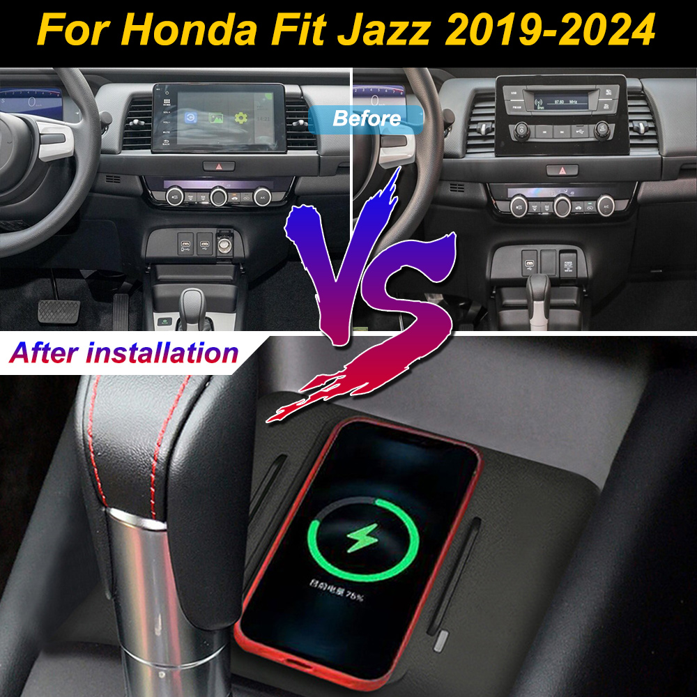 Wireless Car Charger Mount Fast Charging - Chargeur de téléphone portable sans fil