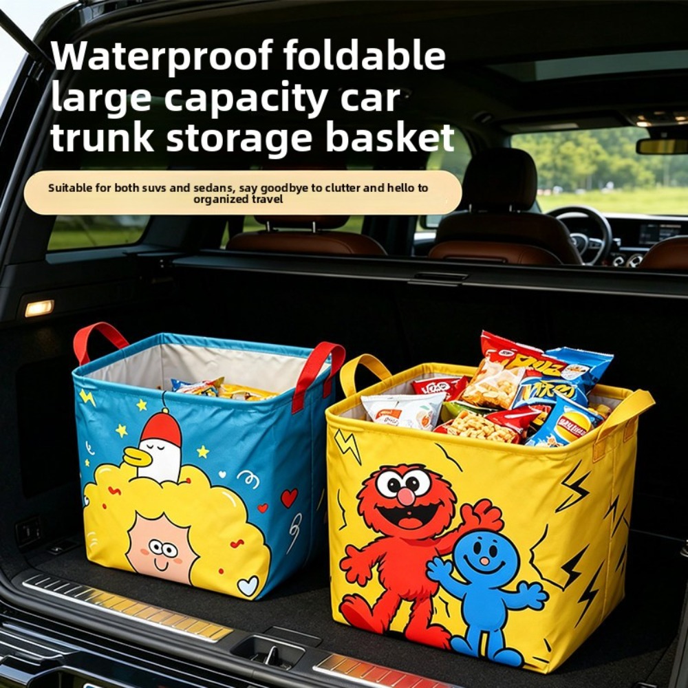 Car Trunk Organizer Foldable Storage Box - 1 pièce Boîte de rangement pliable