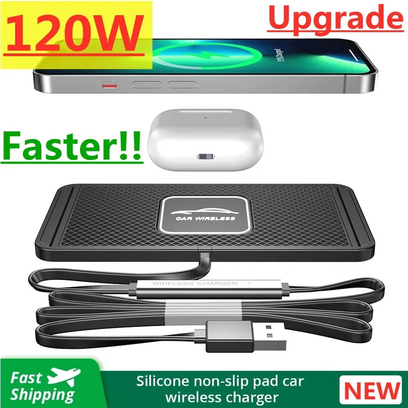 Wireless Car Charger Mount Fast Charging - Support de chargeur sans fil en