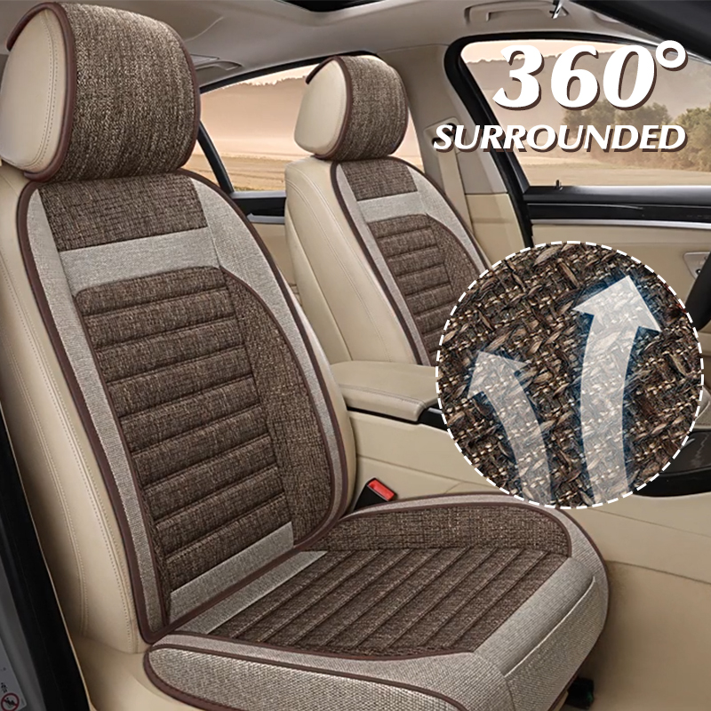 Leather Car Seat Covers Full Set Universal - Housses de siège de voiture universelles