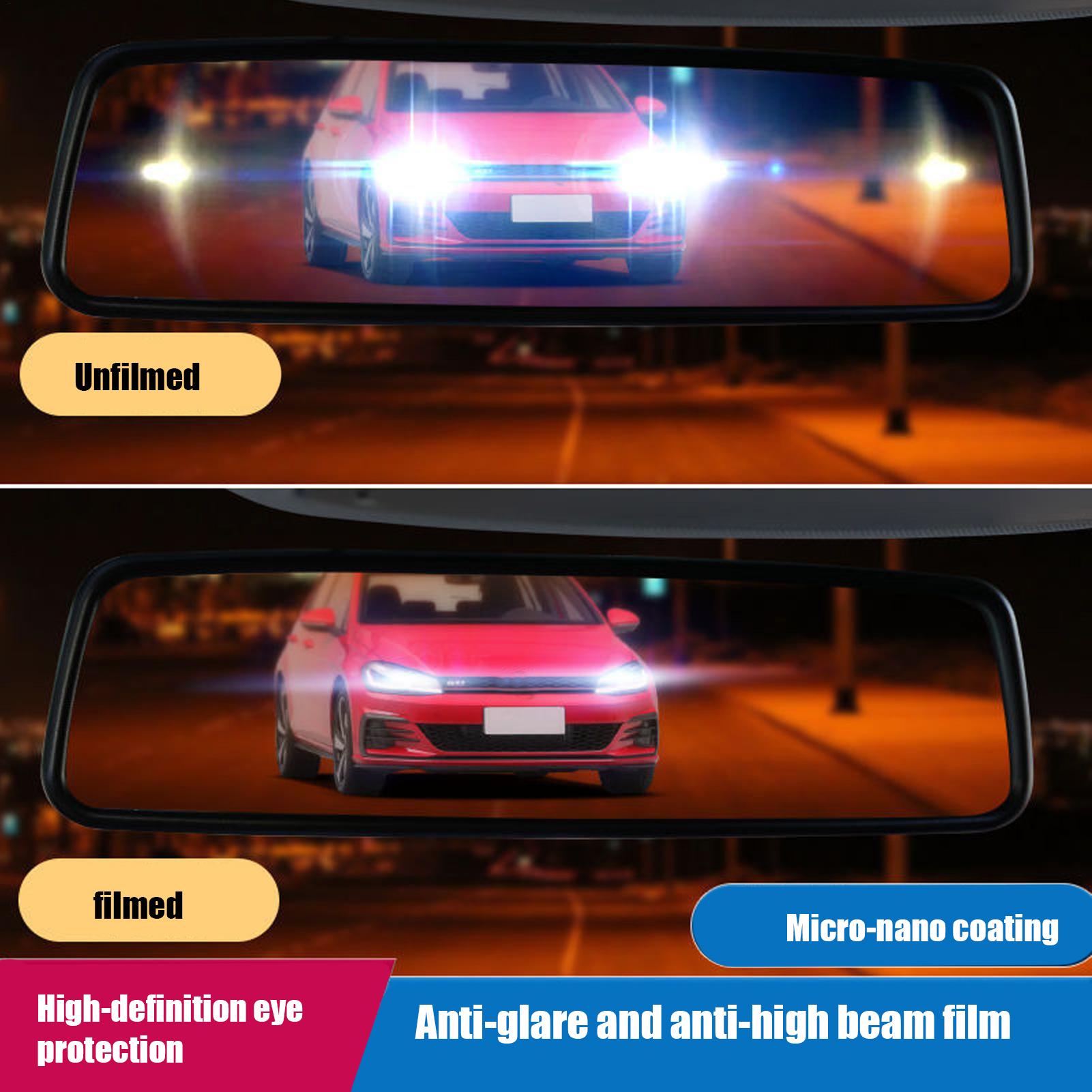 Anti Glare Car Rearview Mirror Film - Film autocollant anti-éblouissement pour rétroviseur intérieur