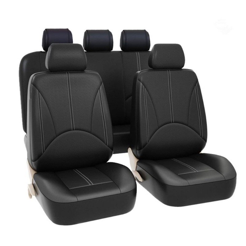 Leather Car Seat Covers Full Set Universal - Housses de siège de voiture universelles