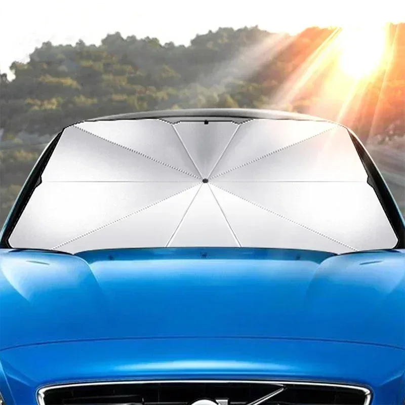 Parasol de voiture pliable pou - Car Sunshade Windshield Umbrella Foldable avis et prix
