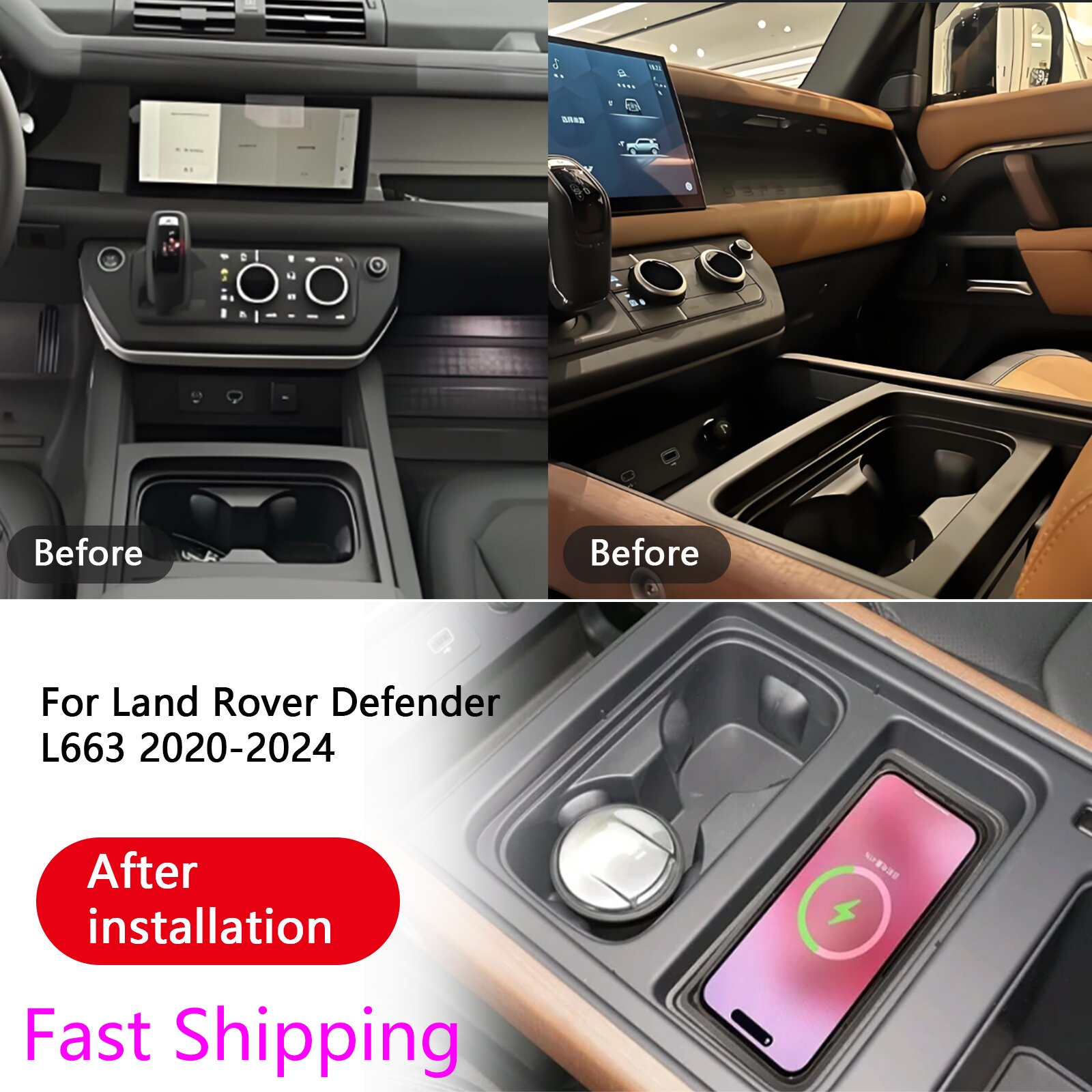 Support de chargeur sans fil p - Wireless Car Charger Mount Fast Charging avis et prix