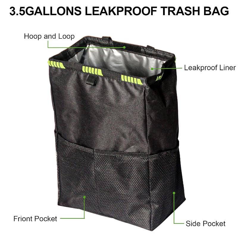 Poubelle de voiture pliable av - Waterproof Car Trash Can With Lid avis et prix
