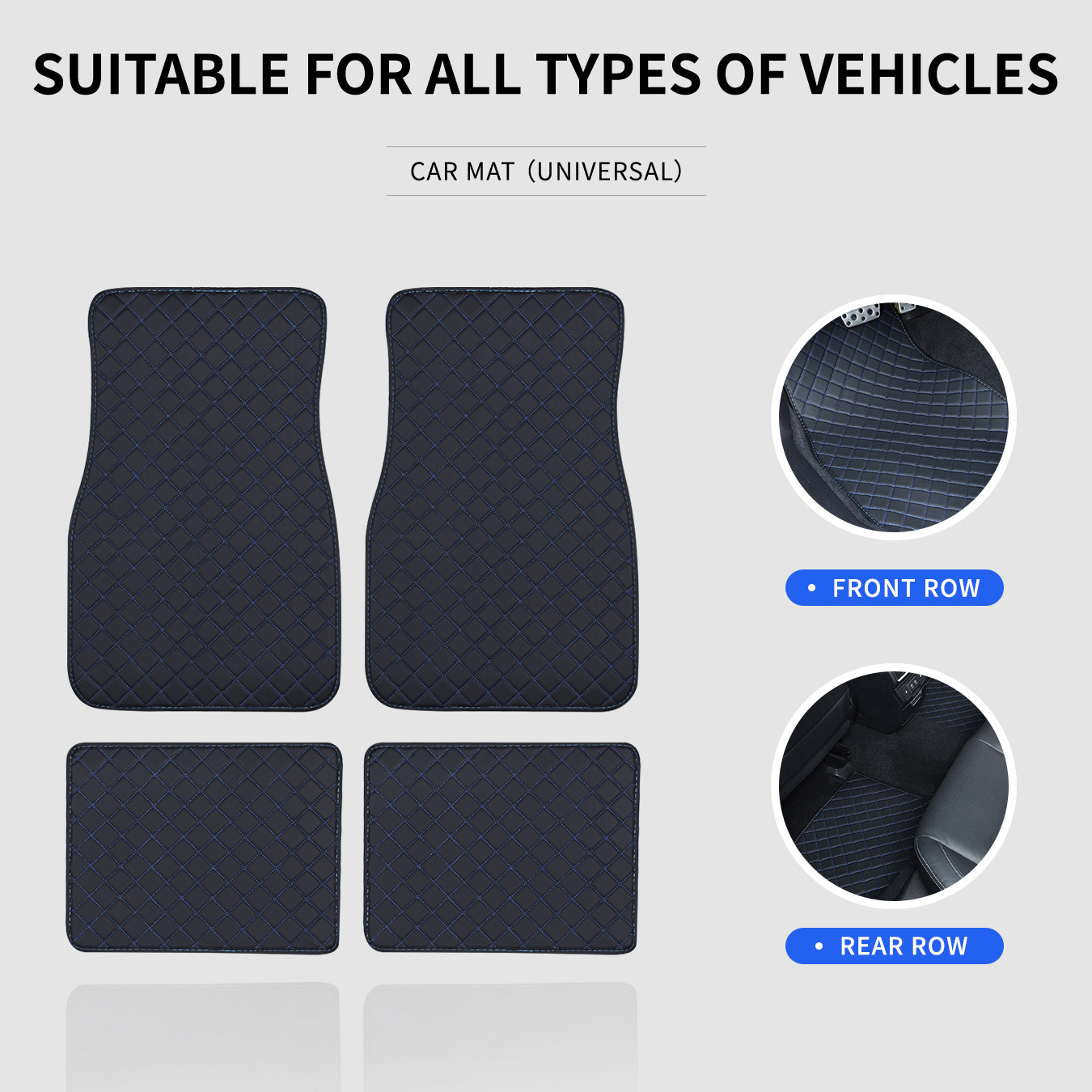 Tapis de sol pour voiture, ens - Car Floor Mats Universal Waterproof Leather avis et prix