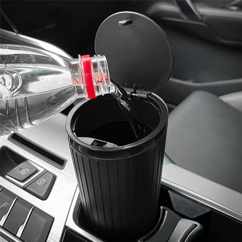 Poubelle de voiture de type pr - Waterproof Car Trash Can With Lid avis et prix