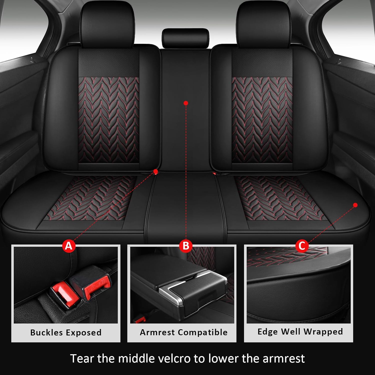 Protection universelle pour si - Leather Car Seat Covers Full Set Universal avis et prix