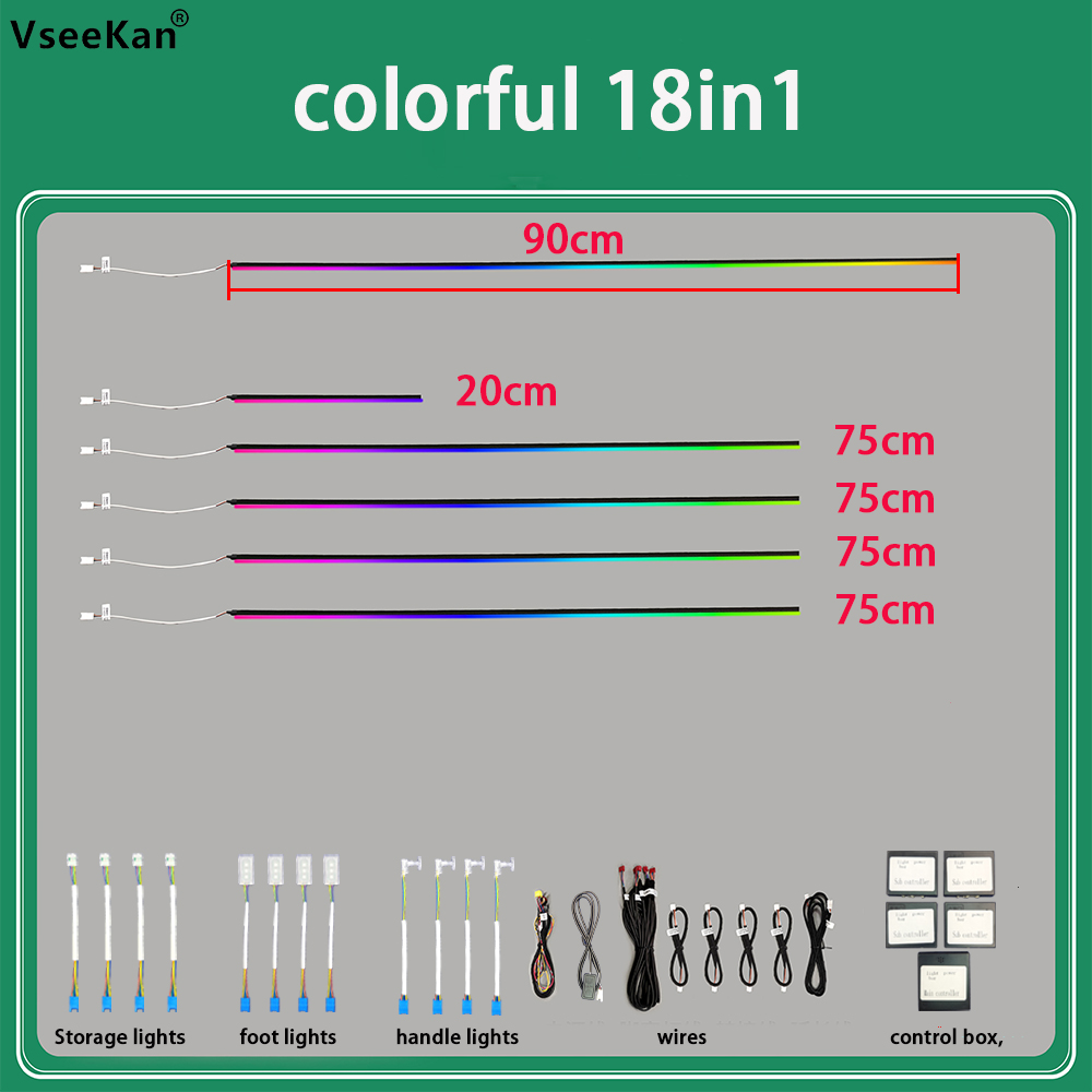 Kit d'éclairage d'ambiance pou - Led Ambient Interior Car Lights App Control avis et prix