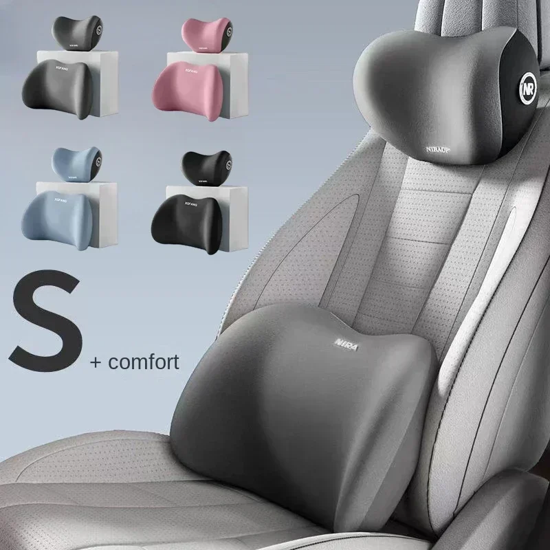 Coussin de protection pour le  - Memory Foam Car Neck Pillow Lumbar Support avis et prix