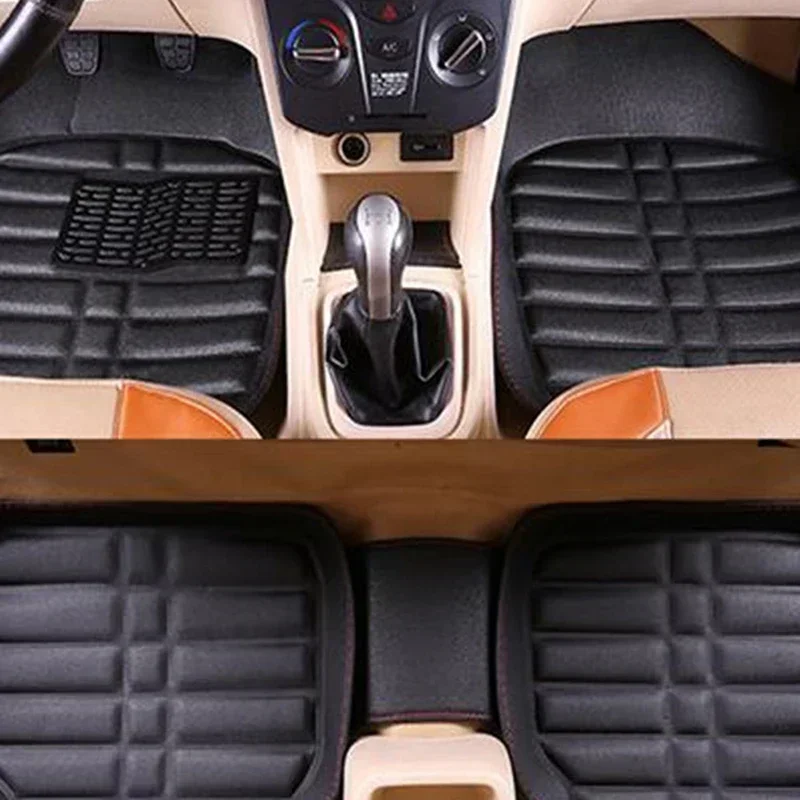Tapis de sol de voiture en cui - Car Floor Mats Universal Waterproof Leather avis et prix