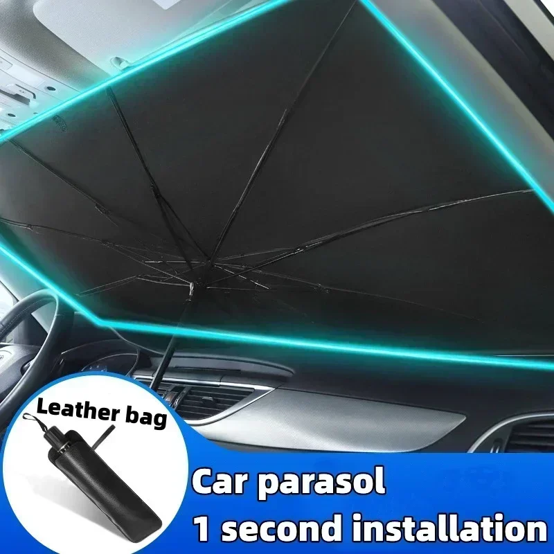 Pare-soleil pour pare-brise de - Car Sunshade Windshield Umbrella Foldable avis et prix