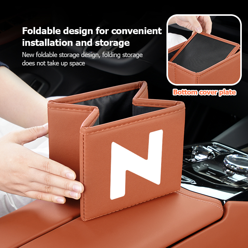 Poubelle de voiture pliable, s - Waterproof Car Trash Can With Lid avis et prix
