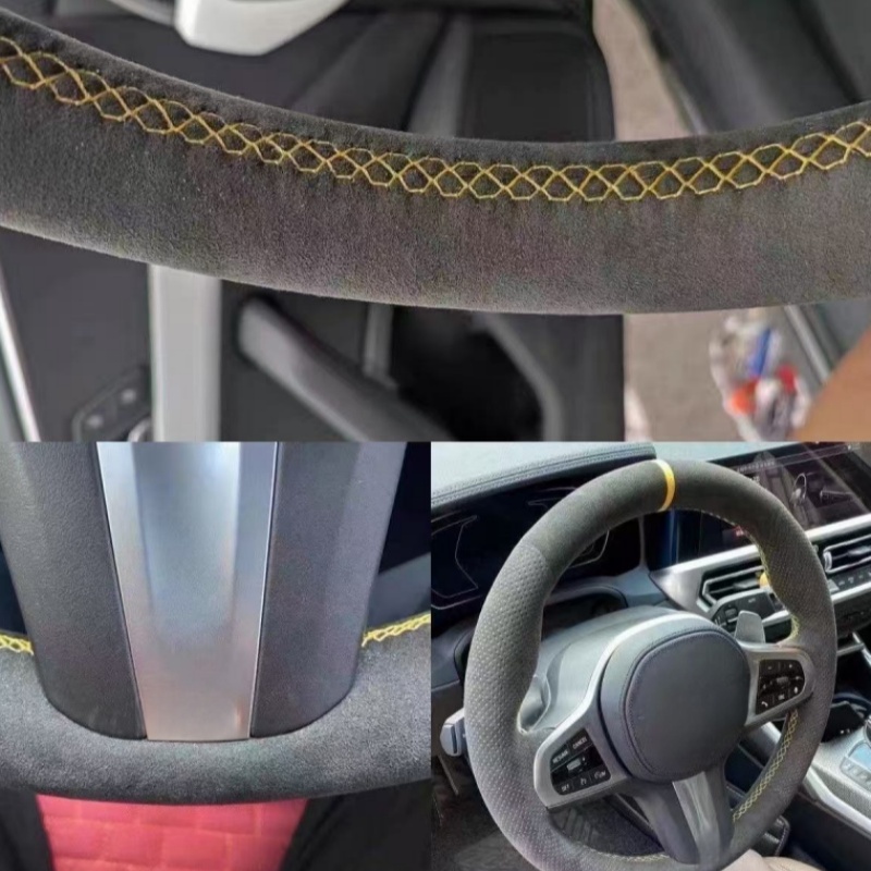 Housse de volant de voiture pe - Car Steering Wheel Cover Anti Slip Breathable avis et prix