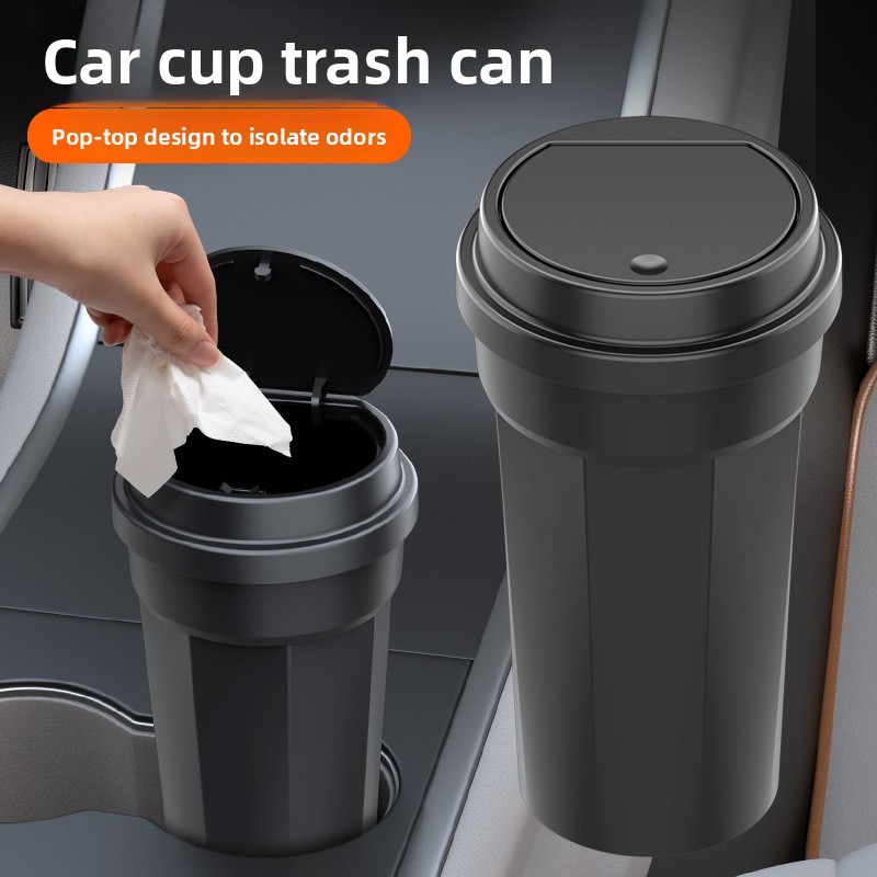 Poubelle de voiture étanche en - Waterproof Car Trash Can With Lid avis et prix