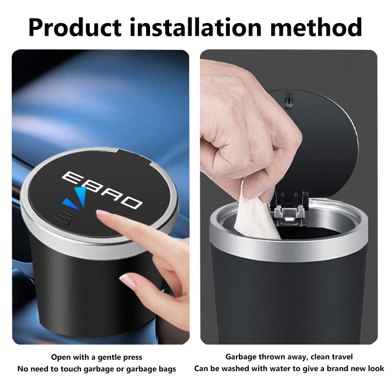 Mini poubelle de voiture étanc - Waterproof Car Trash Can With Lid avis et prix
