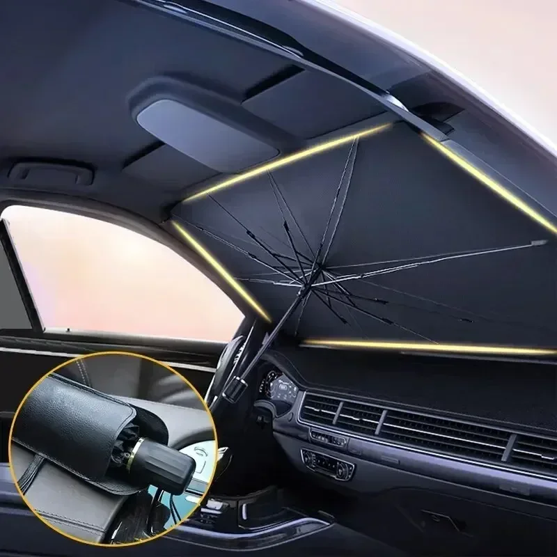 Pare-soleil pliable pour pare- - Car Sunshade Windshield Umbrella Foldable avis et prix