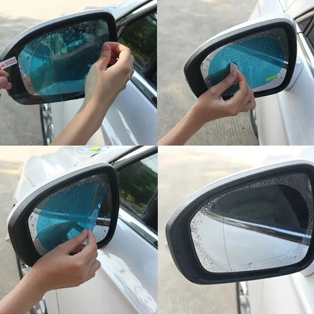 2 pièces de film de protection - Anti Glare Car Rearview Mirror Film avis et prix