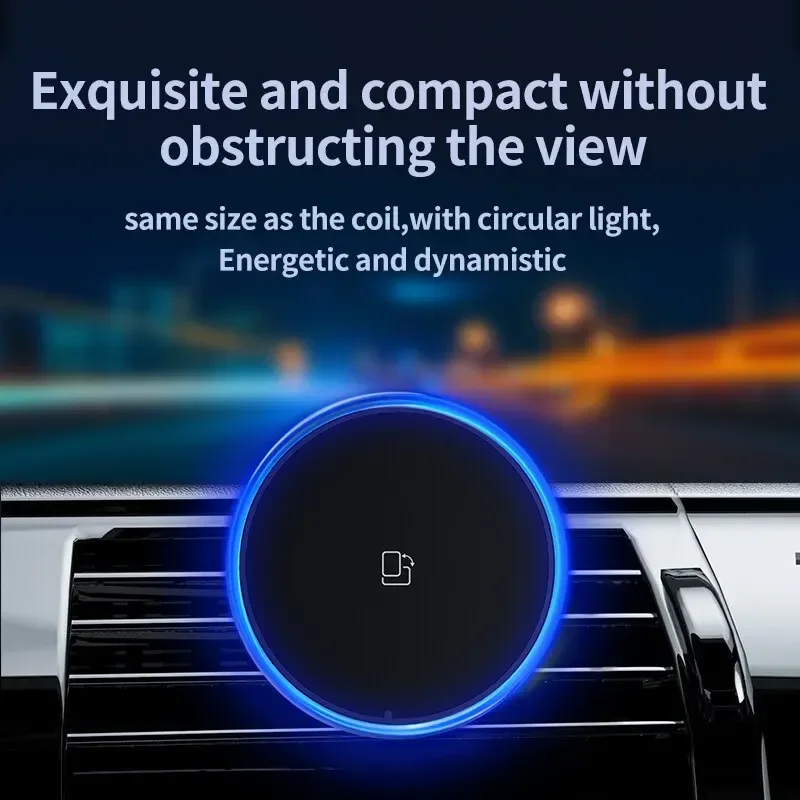 Chargeur de voiture magnétique - Wireless Car Charger Mount Fast Charging avis et prix