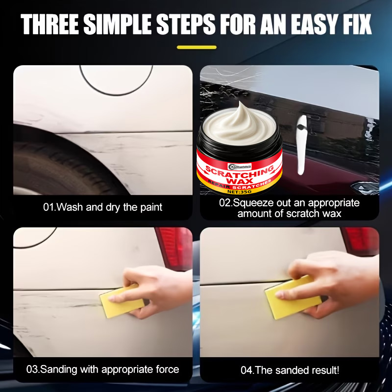 Pâte de réparation pour rayure - Car Scratch Repair Polishing Wax Paste avis et prix