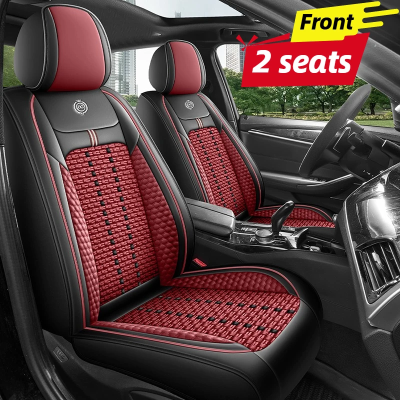 Housses de siège auto pour 2 s - Leather Car Seat Covers Full Set Universal avis et prix
