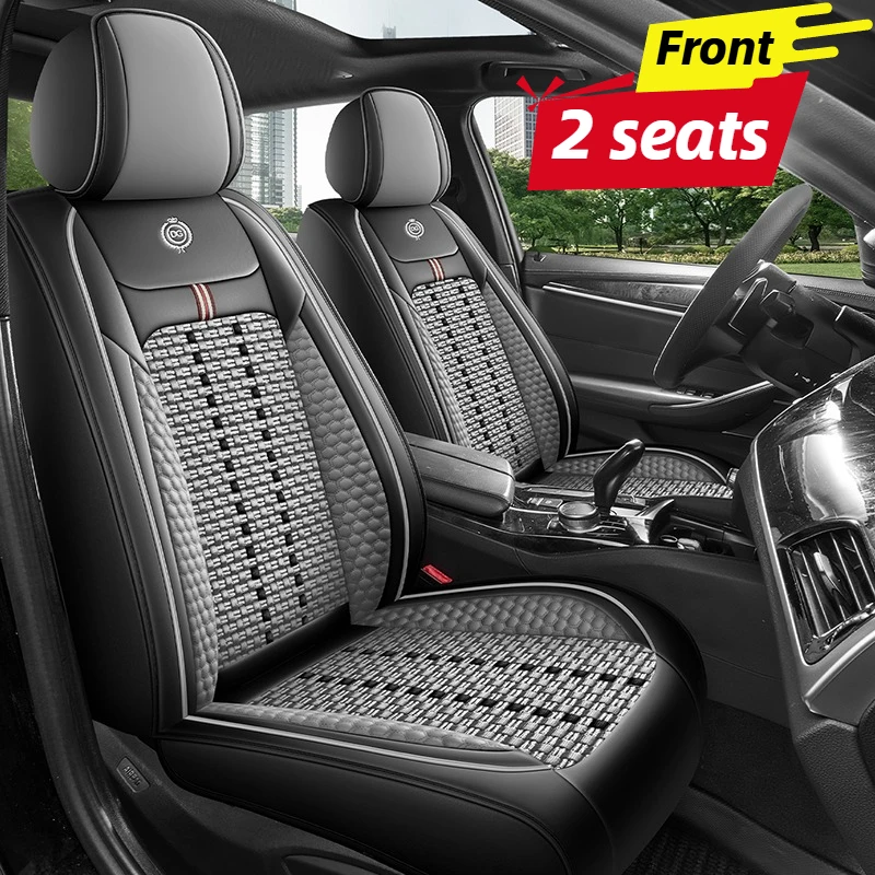 Housses de siège auto pour 2 s - Leather Car Seat Covers Full Set Universal avis et prix