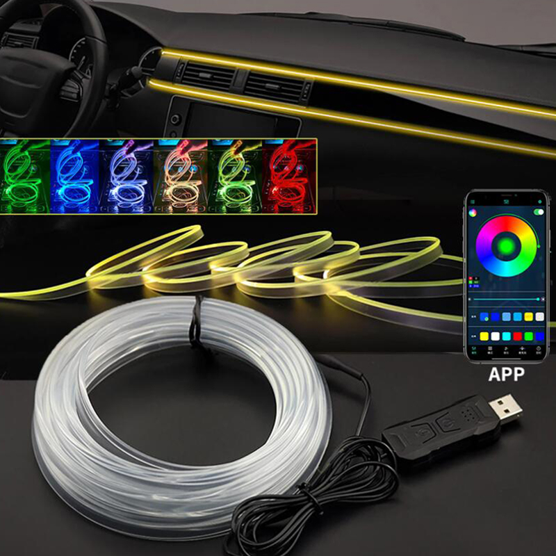 Bande lumineuse LED d'ambiance - Led Ambient Interior Car Lights App Control avis et prix
