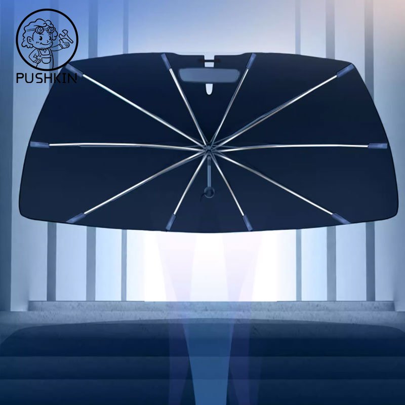 Pare-soleil pliable type parap - Car Sunshade Windshield Umbrella Foldable avis et prix