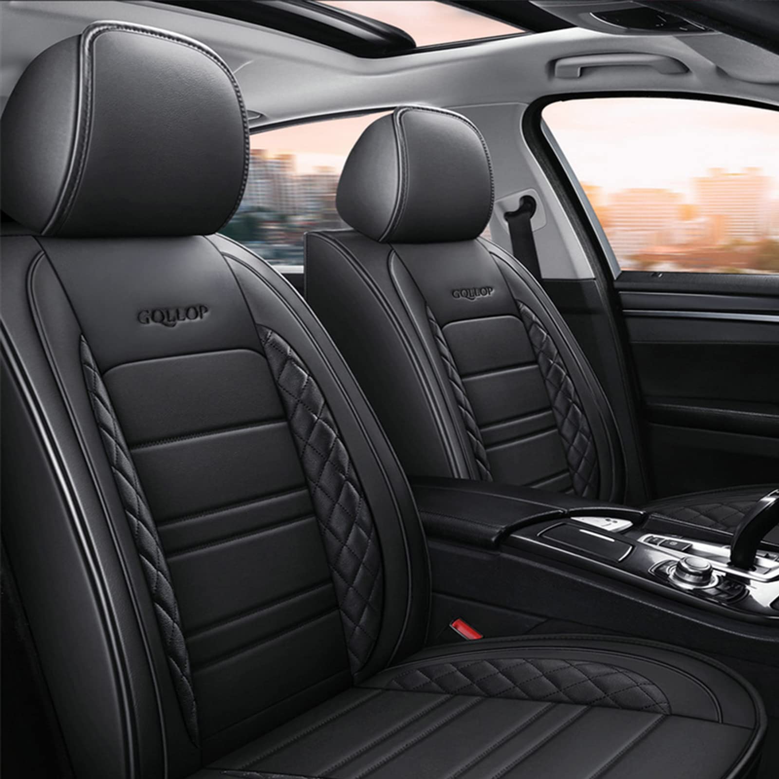 Housse de coussin de siège Aut - Leather Car Seat Covers Full Set Universal avis et prix