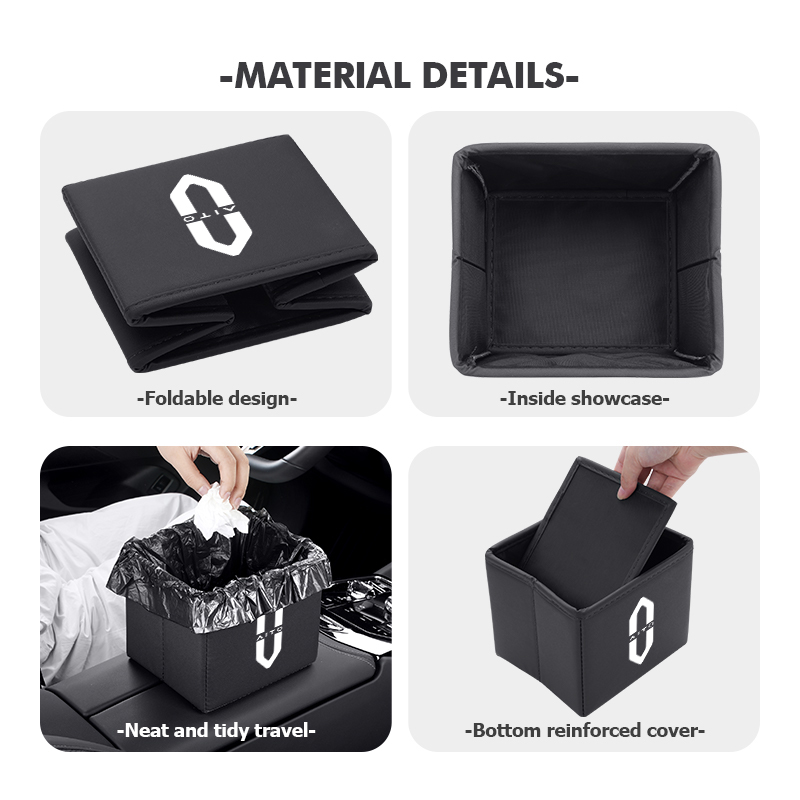 Poubelle de voiture pliable, s - Waterproof Car Trash Can With Lid avis et prix