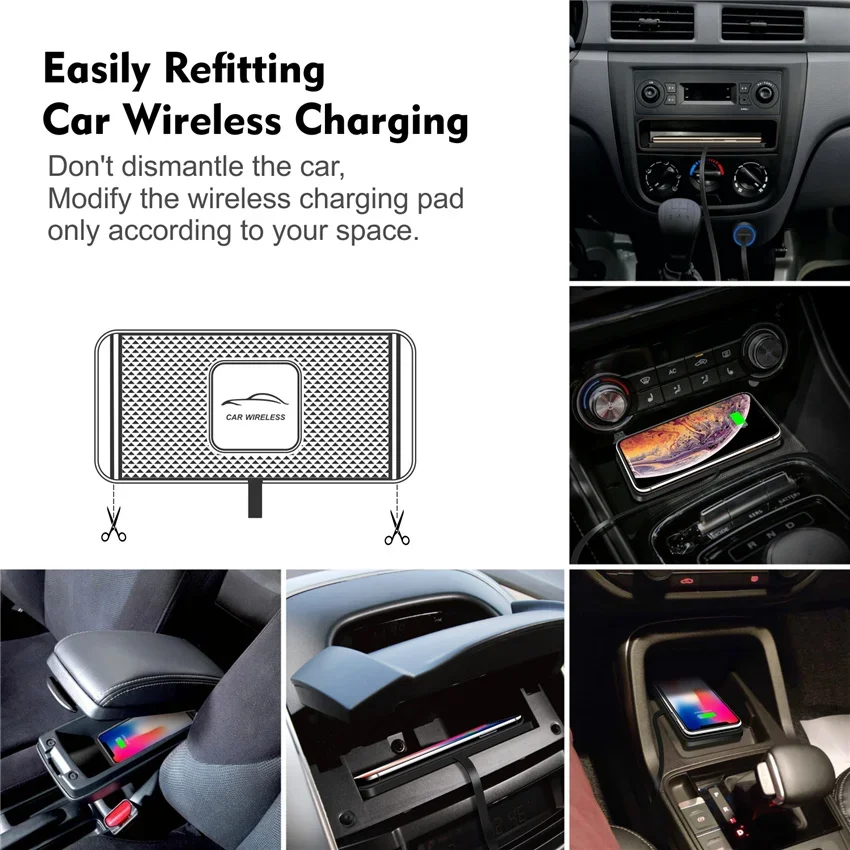 Support de chargeur sans fil e - Wireless Car Charger Mount Fast Charging avis et prix