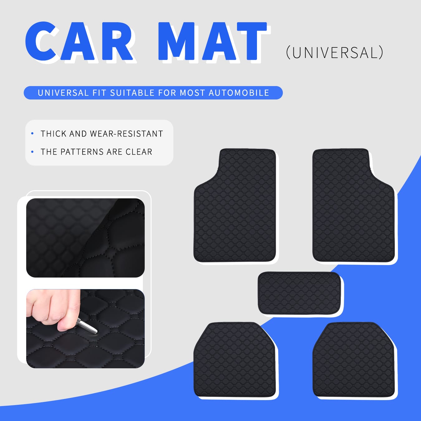 Tapis de sol pour voiture, ens - Car Floor Mats Universal Waterproof Leather avis et prix