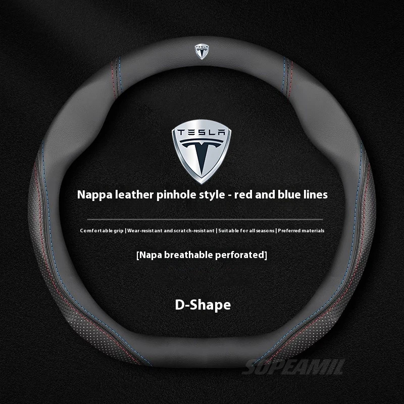 Tesla modèle 3 modèle Y modèle - Car Steering Wheel Cover Anti Slip Breathable avis et prix